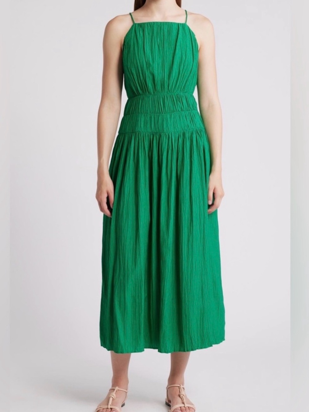 & Other Stories Green Maxi Dress